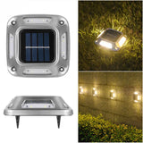 Solar Auffahrt Lichter Garten leuchten IP65 wasserdicht LED Solar Wand leuchten vergrabene Lichter Outdoor Camping Warnung Schritt Lichter